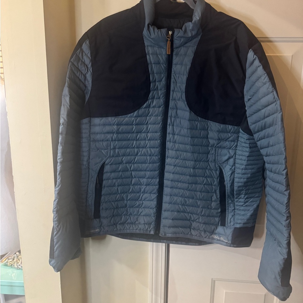 Eddie Bauer Storm-down 700 Men's Two-Tone Blue Puffer Jacket XL